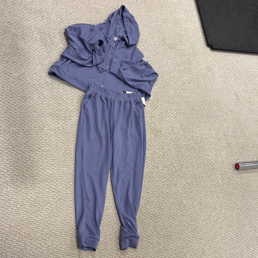 Women's Relaxed Fit Purple Jogger Set